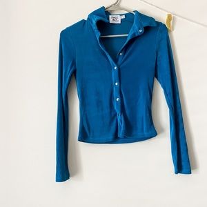 Princess Polly Elodie Long Sleeve Blue